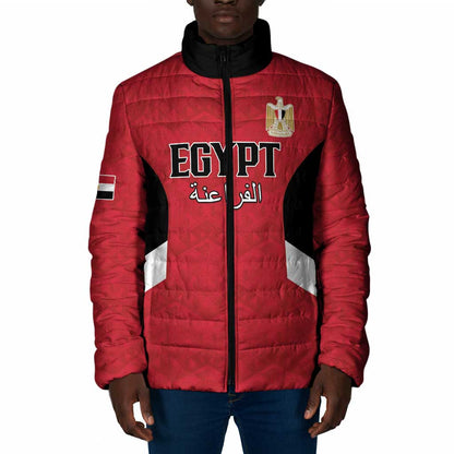 Custom Egypt Football Padded Jacket Pharaohs Road To The World 2026 - African Pride