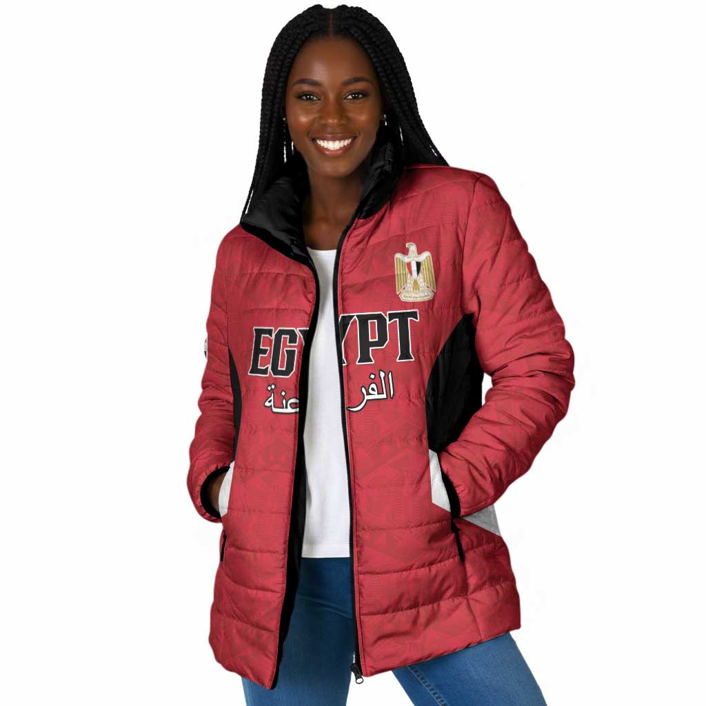 Custom Egypt Football Padded Jacket Pharaohs Road To The World 2026 - African Pride