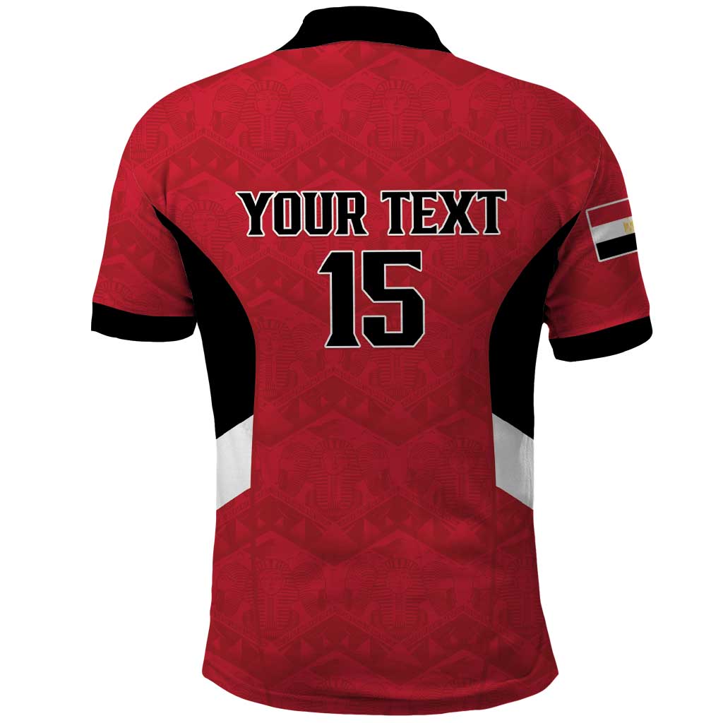 Custom Egypt Football Polo Shirt Pharaohs Road To The World 2026 - African Pride