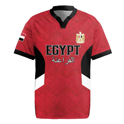 Custom Egypt Football Rugby Jersey Pharaohs Road To The World 2026 - African Pride