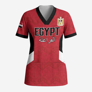Custom Egypt Football Scrub Top Pharaohs Road To The World 2026 - African Pride