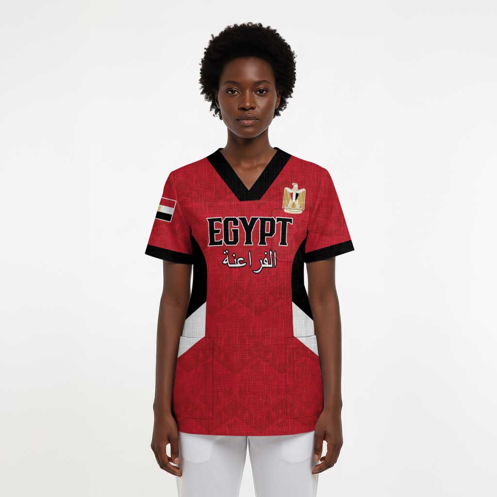 Custom Egypt Football Scrub Top Pharaohs Road To The World 2026 - African Pride