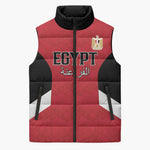 Custom Egypt Football Sleeveless Puffer Jacket Pharaohs Road To The World 2026 - African Pride