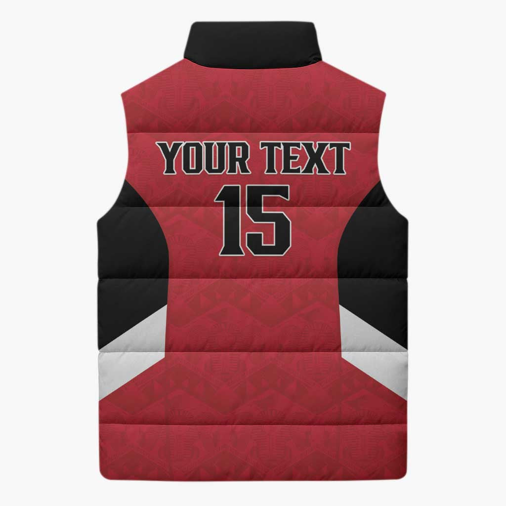Custom Egypt Football Sleeveless Puffer Jacket Pharaohs Road To The World 2026 - African Pride