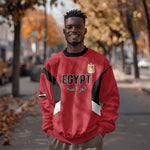 Custom Egypt Football Sweatshirt Pharaohs Road To The World 2026 - African Pride