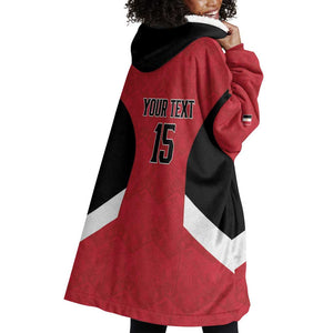 Custom Egypt Football Wearable Blanket Hoodie Pharaohs Road To The World 2026 - African Pride