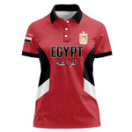 Custom Egypt Football Women Polo Shirt Pharaohs Road To The World 2026 - African Pride