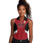 Custom Egypt Football Women Sleeveless Polo Shirt Pharaohs Road To The World 2026 - African Pride