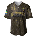Custom Gabon Football Baseball Jersey Black Panther Thunder - African Pride