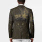 Custom Gabon Football Blazer Black Panther Thunder - African Pride