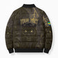 Custom Gabon Football Bomber Puffer Jacket Black Panther Thunder - African Pride