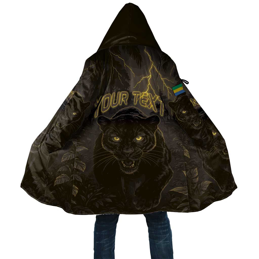 Custom Gabon Football Cloak Black Panther Thunder - African Pride