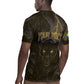 Custom Gabon Football Rugby Jersey Black Panther Thunder - African Pride
