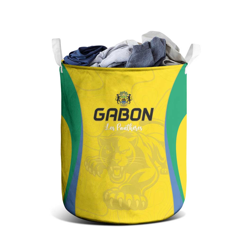 Gabon Football Laundry Basket Go Champions Les Pantheres - African Pride