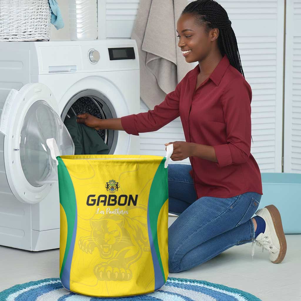 Gabon Football Laundry Basket Go Champions Les Pantheres - African Pride