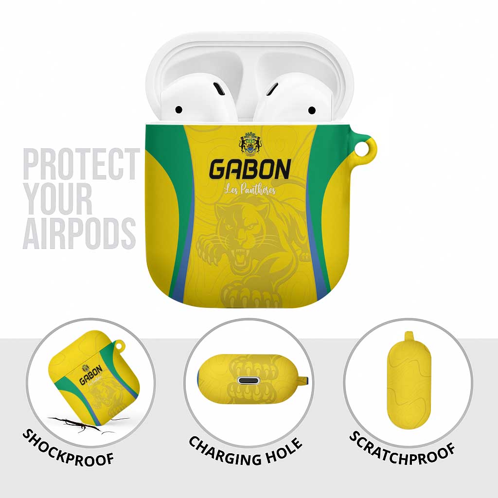 Gabon Football AirPods Case Go Champions Les Pantheres - African Pride