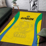 Gabon Football Area Rug Go Champions Les Pantheres - African Pride