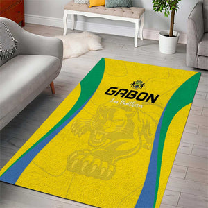 Gabon Football Area Rug Go Champions Les Pantheres - African Pride