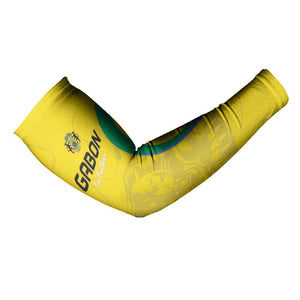 Custom Gabon Football Arm Sleeves Go Champions Les Pantheres - African Pride