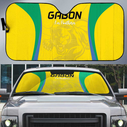 Gabon Football Auto Sun Shade Go Champions Les Pantheres - African Pride