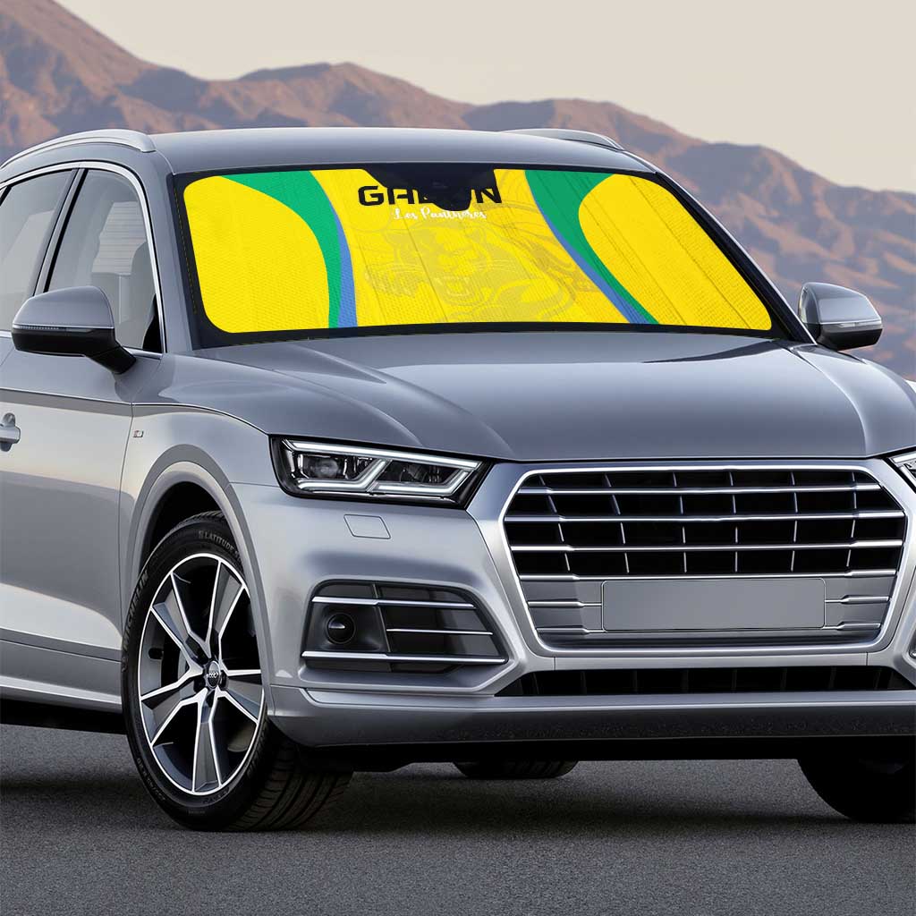 Gabon Football Auto Sun Shade Go Champions Les Pantheres - African Pride