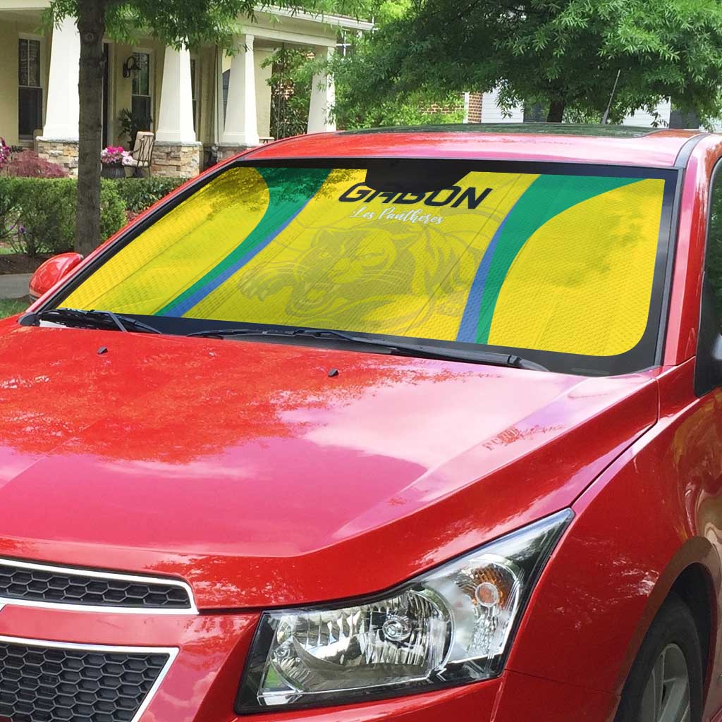 Gabon Football Auto Sun Shade Go Champions Les Pantheres - African Pride