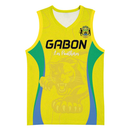 Custom Gabon Football Basketball Jersey Go Champions Les Pantheres - African Pride