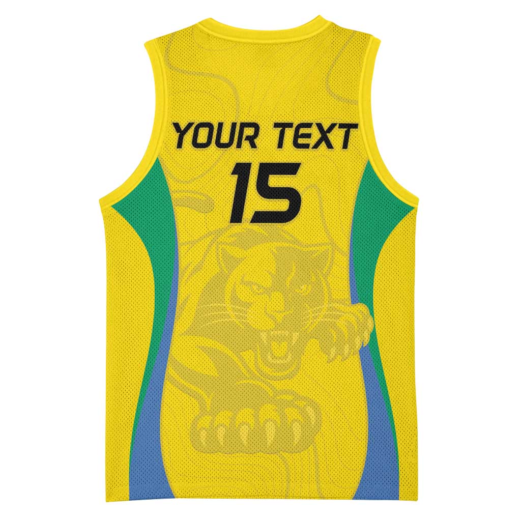 Custom Gabon Football Basketball Jersey Go Champions Les Pantheres - African Pride