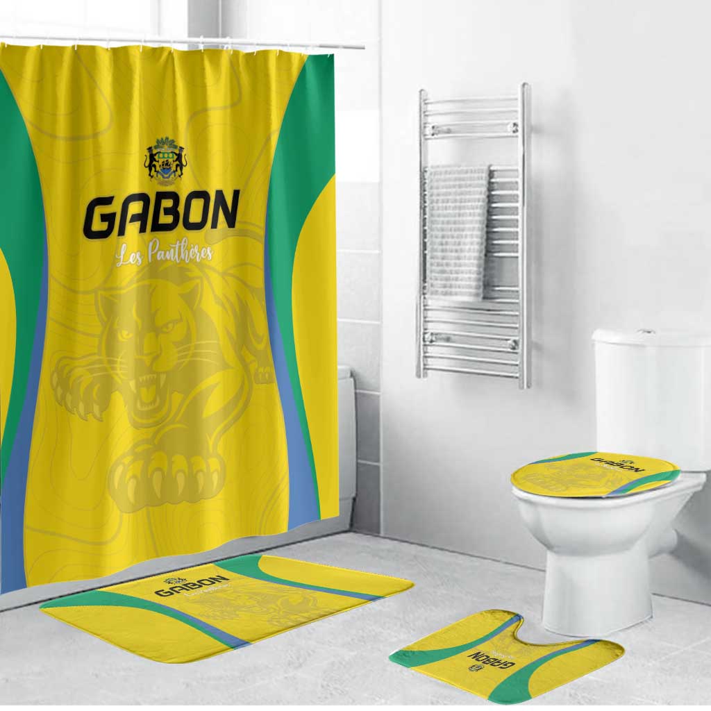 Gabon Football Bathroom Set Go Champions Les Pantheres LT15