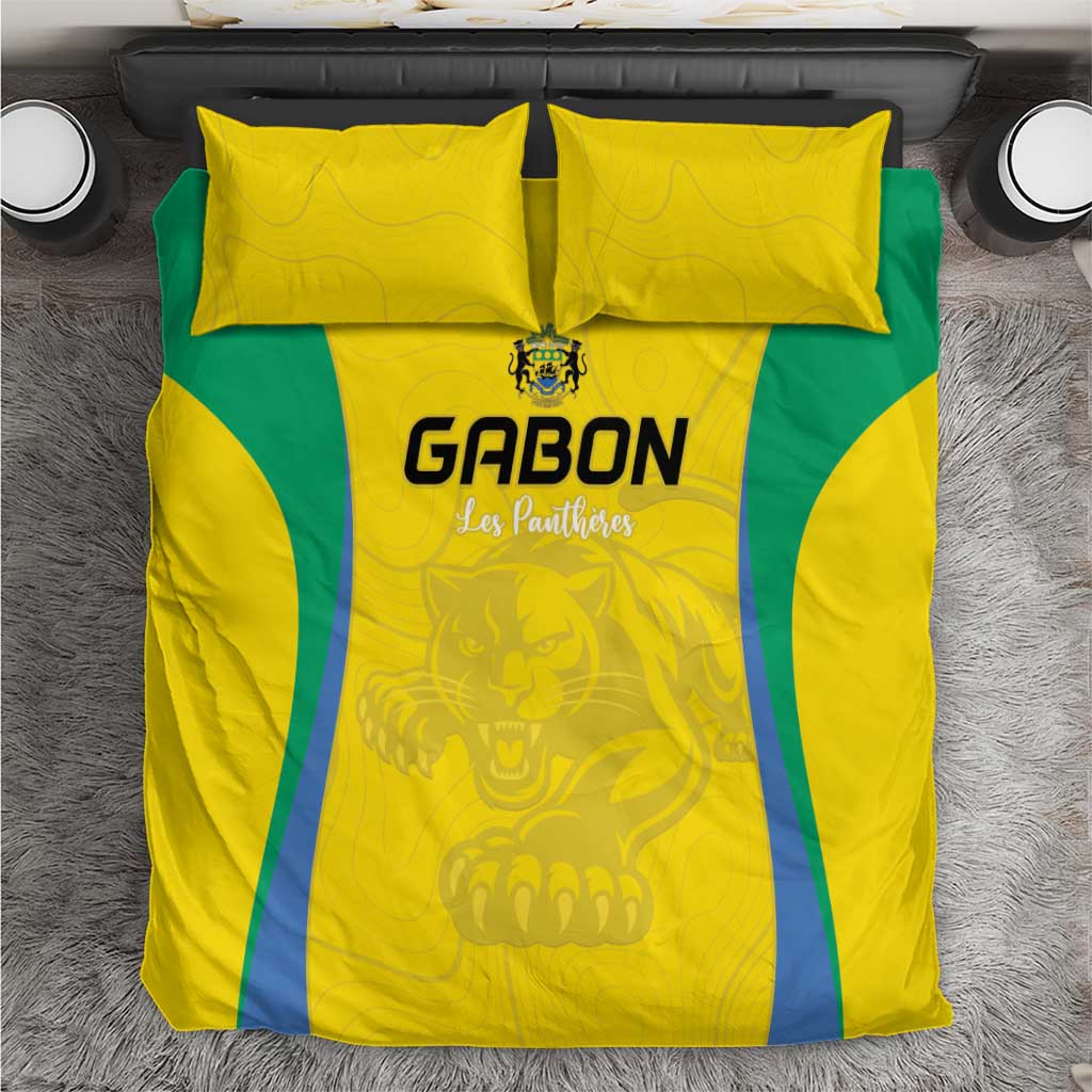 Gabon Football Bedding Set Go Champions Les Pantheres - African Pride