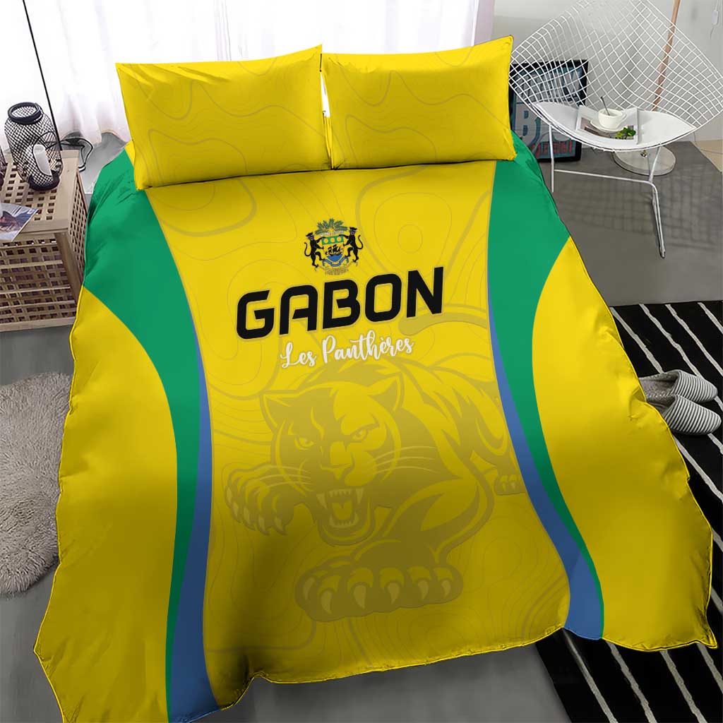 Gabon Football Bedding Set Go Champions Les Pantheres - African Pride