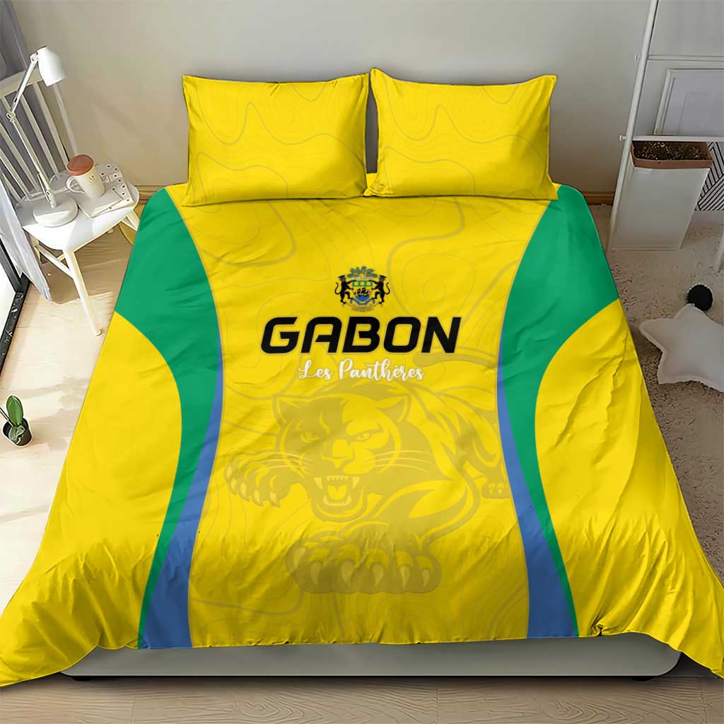 Gabon Football Bedding Set Go Champions Les Pantheres - African Pride