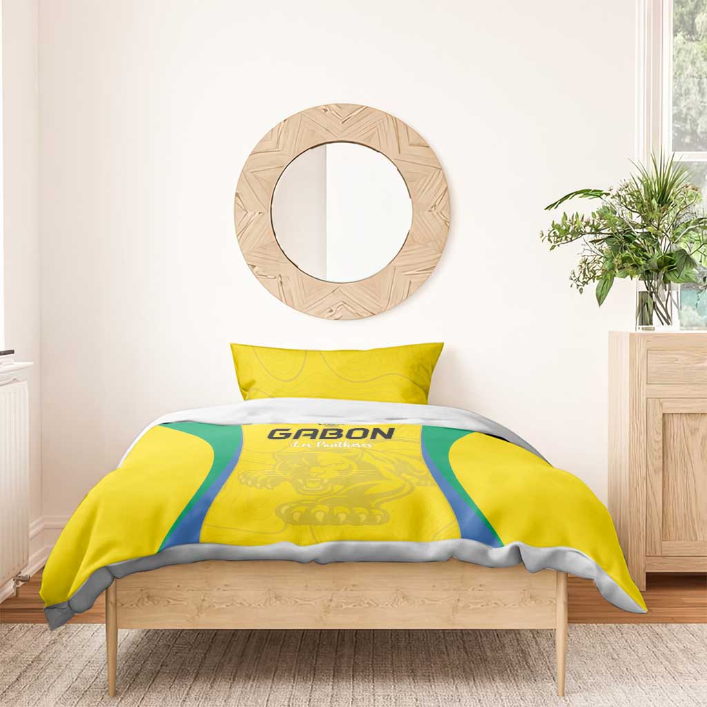 Gabon Football Bedding Set Go Champions Les Pantheres - African Pride