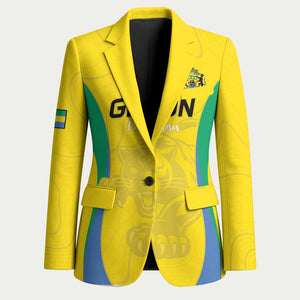 Custom Gabon Football Blazer Go Champions Les Pantheres - African Pride