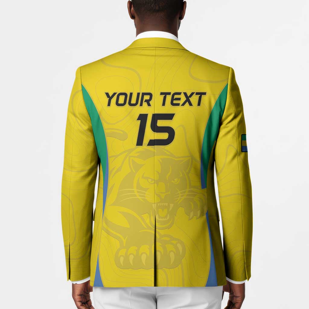 Custom Gabon Football Blazer Go Champions Les Pantheres - African Pride