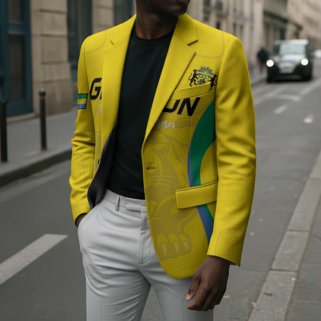Custom Gabon Football Blazer Go Champions Les Pantheres - African Pride