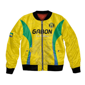 Custom Gabon Football Bomber Jacket Go Champions Les Pantheres - African Pride
