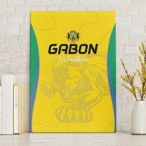Gabon Football Canvas Wall Art Go Champions Les Pantheres - African Pride