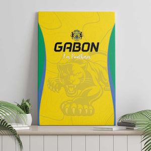 Gabon Football Canvas Wall Art Go Champions Les Pantheres - African Pride