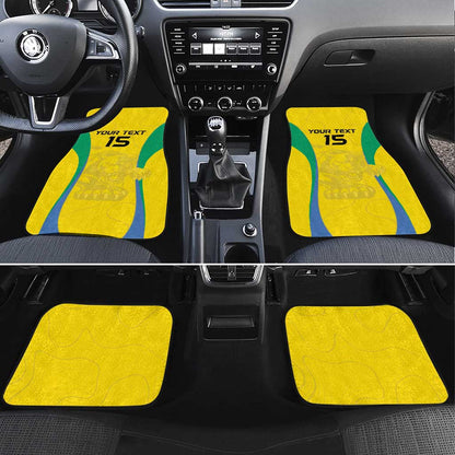 Custom Gabon Football Car Mats Go Champions Les Pantheres - African Pride