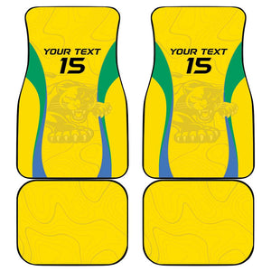 Custom Gabon Football Car Mats Go Champions Les Pantheres - African Pride