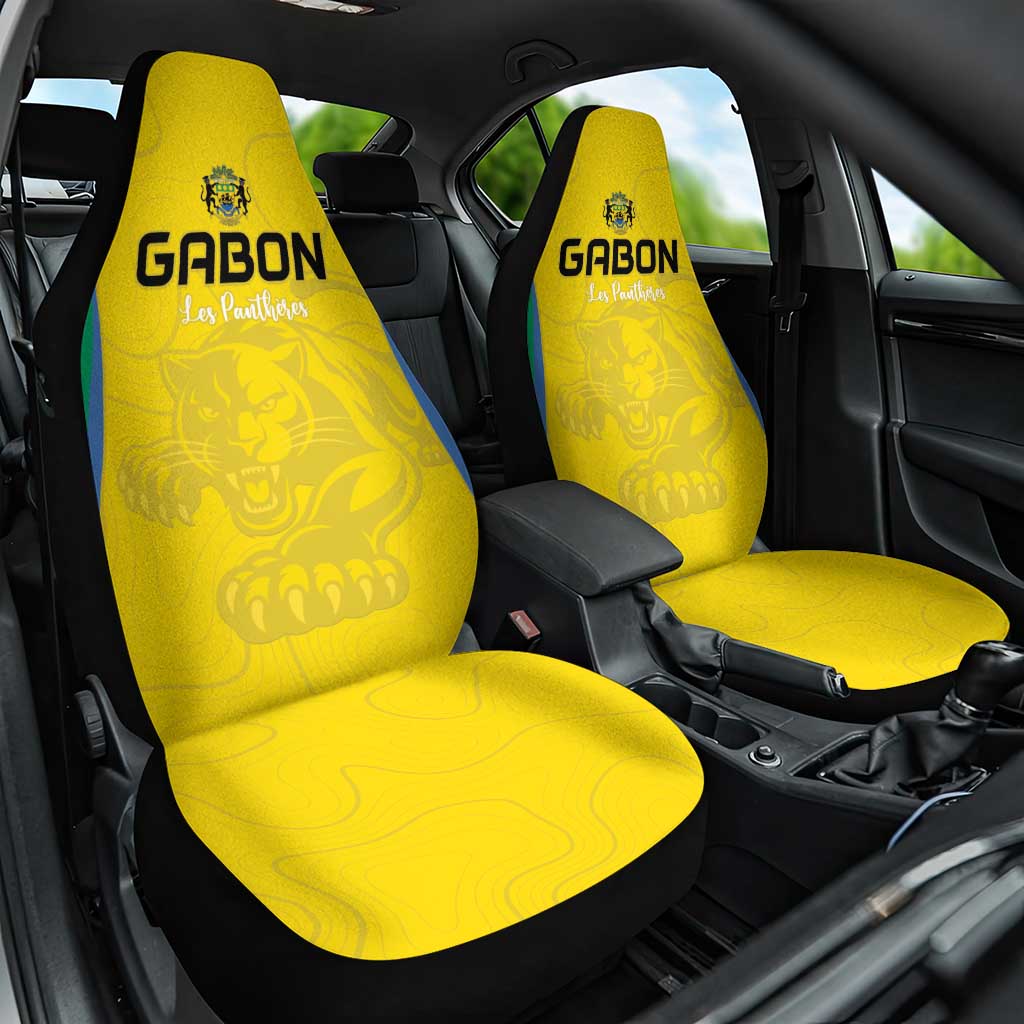 Gabon Football Car Seat Cover Go Champions Les Pantheres - African Pride