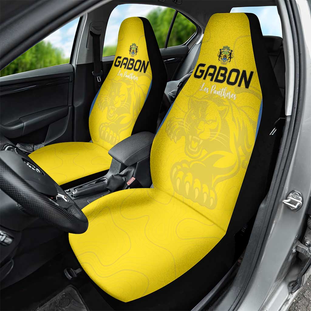 Gabon Football Car Seat Cover Go Champions Les Pantheres - African Pride
