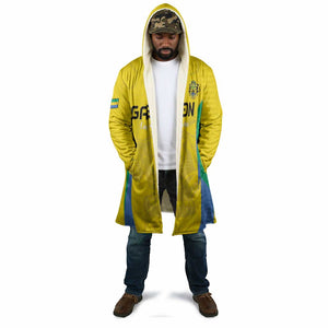 Custom Gabon Football Cloak Go Champions Les Pantheres - African Pride
