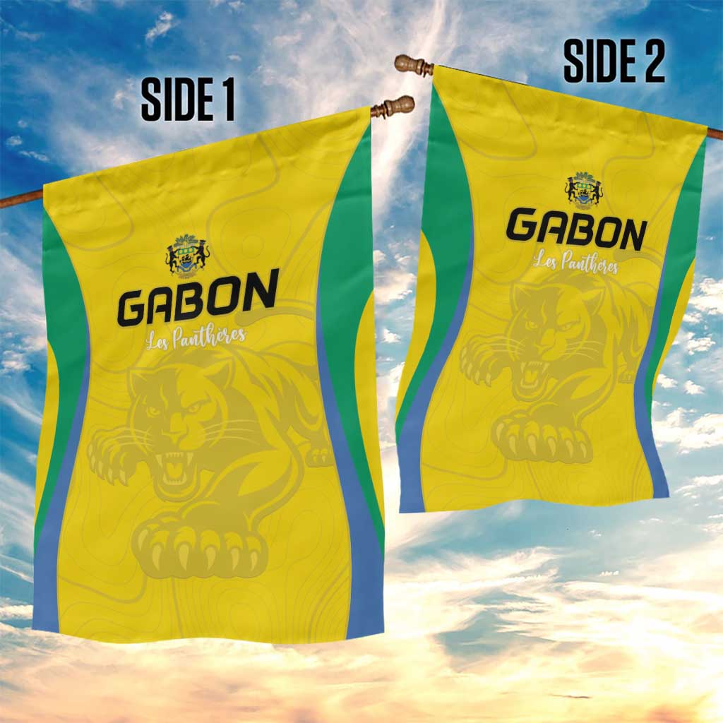 Gabon Football Garden Flag Go Champions Les Pantheres - African Pride
