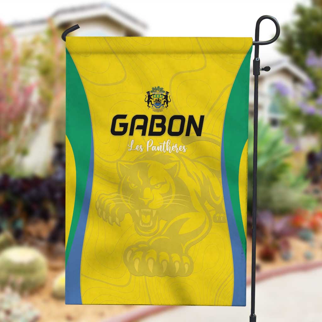 Gabon Football Garden Flag Go Champions Les Pantheres - African Pride
