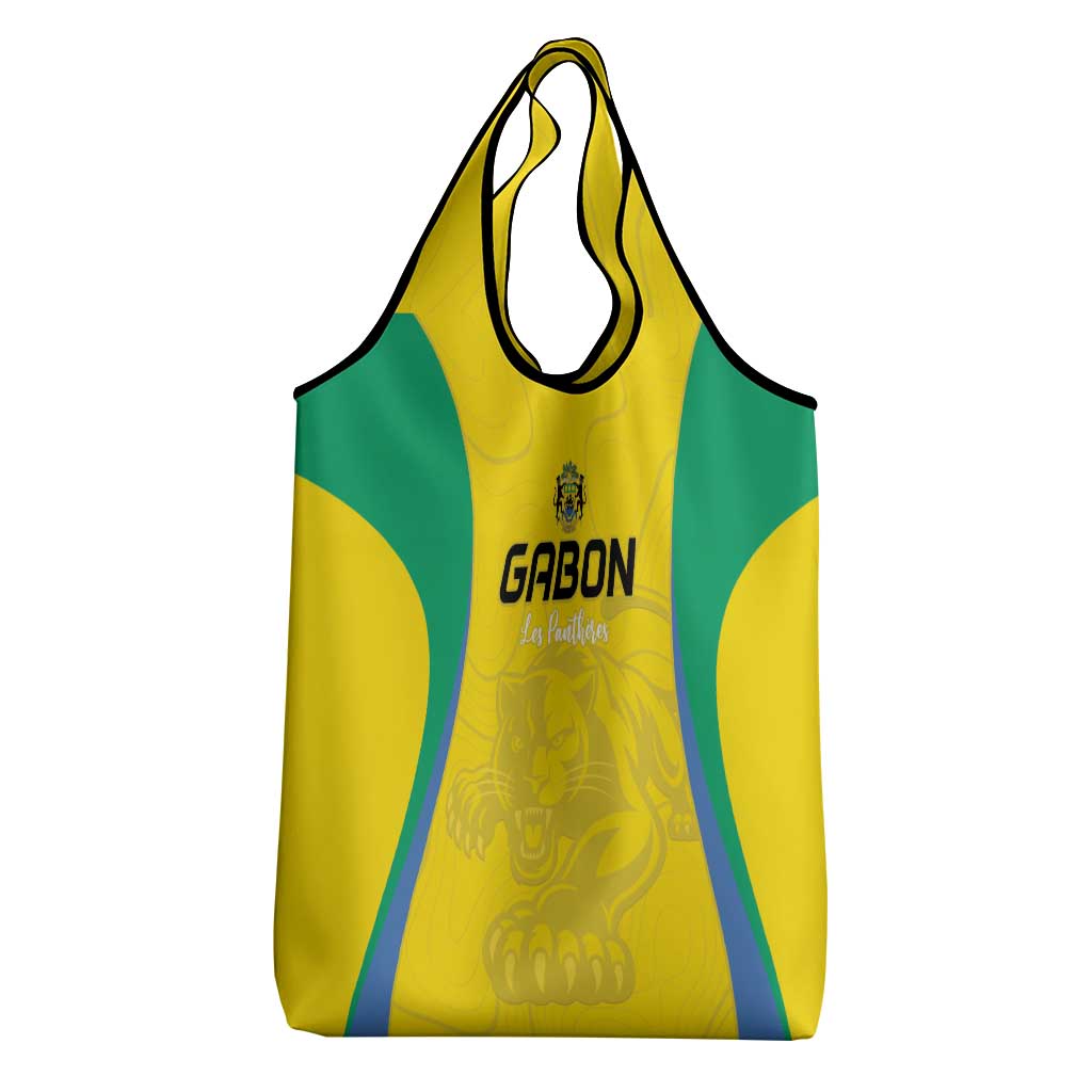 Gabon Football Grocery Bag Go Champions Les Pantheres - African Pride