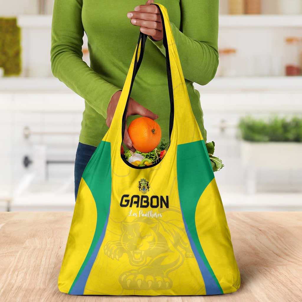 Gabon Football Grocery Bag Go Champions Les Pantheres - African Pride