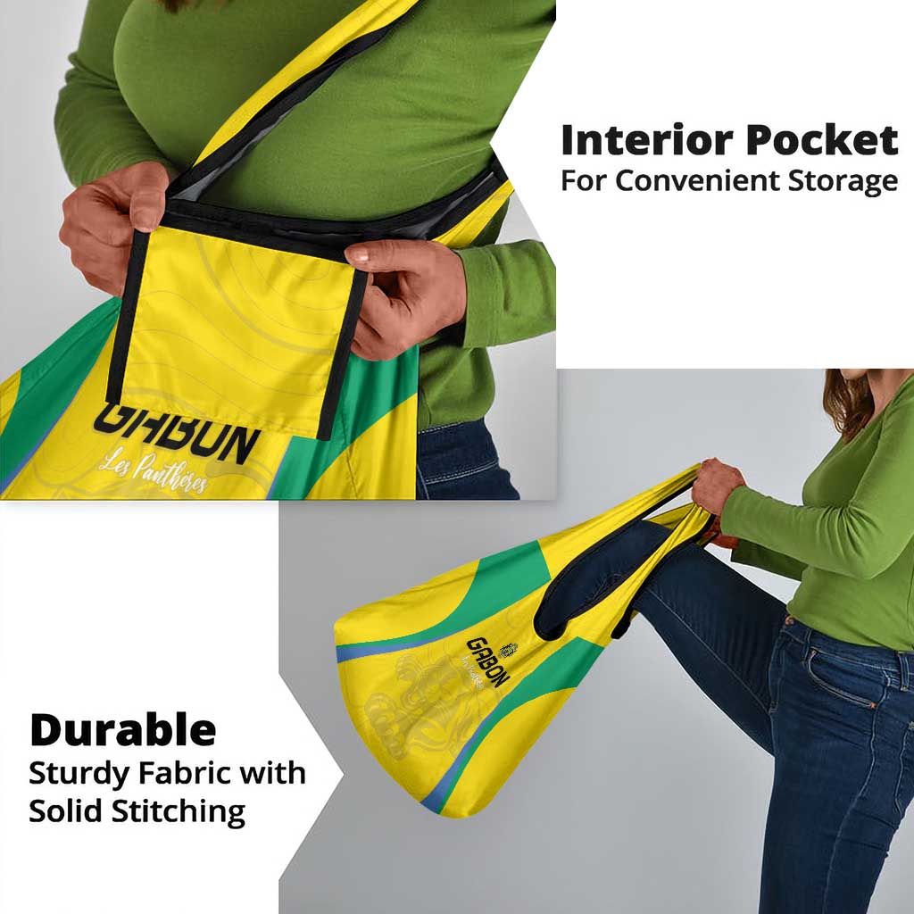 Gabon Football Grocery Bag Go Champions Les Pantheres - African Pride