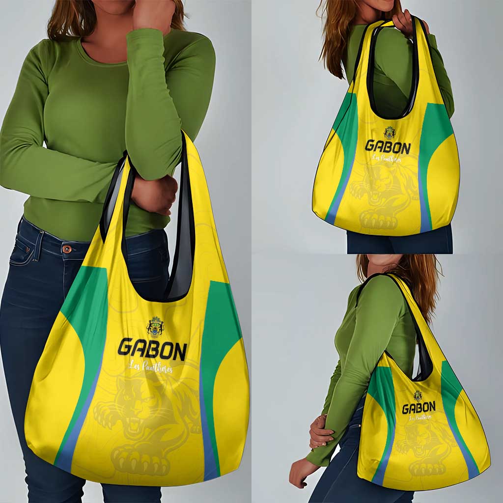 Gabon Football Grocery Bag Go Champions Les Pantheres - African Pride
